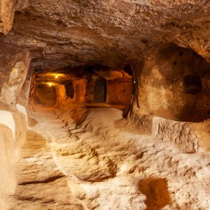 Gaziemir village underground city at Cappadocia